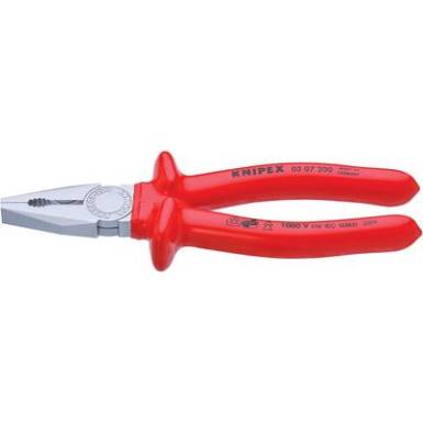 Kombinált fogó, 200 mm, vágási érték: (közepes/kemény) Ø 3,8/2,5 mm, max. 16 mm², Knipex 03 07 200 Kombinált fogó, 200 mm, vágási érték: (közepes/kemény) Ø 3,8/2,5 mm, max. 16 mm², Knipex 03 07 200