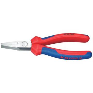 Laposfogó 160 mm, rövid, széles pofa, Knipex 20 02 160 Laposfogó 160 mm, rövid, széles pofa, Knipex 20 02 160