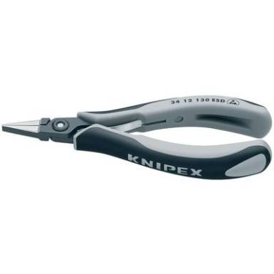 ESD Precíziós-elektronikai markoló fogó 135 mm, lapos, széles pofa, Knipex 34 12 130 ESD ESD Precíziós-elektronikai markoló fogó 135 mm, lapos, széles pofa, Knipex 34 12 130 ESD