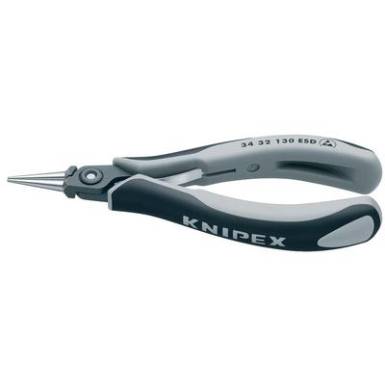 ESD Precíziós-elektronikai markoló fogó 135 mm, kerek, hegyes pofa, Knipex 34 32 130 ESD ESD Precíziós-elektronikai markoló fogó 135 mm, kerek, hegyes pofa, Knipex 34 32 130 ESD