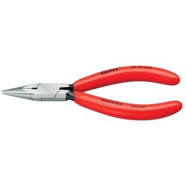 Markoló fogó finommechanikához 125 mm, lapos, kerek pofa, Knipex 37 31 125 Markoló fogó finommechanikához 125 mm, lapos, kerek pofa, Knipex 37 31 125
