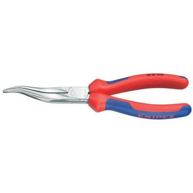 Műszerész fogó 200 mm, hajlított, lapos, kerek pofa, Knipex 38 35 200 Műszerész fogó 200 mm, hajlított, lapos, kerek pofa, Knipex 38 35 200