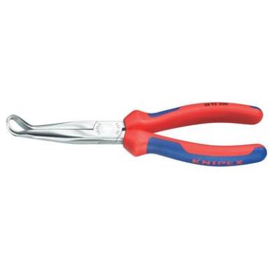 Műszer&eacute;sz fog&oacute; 200 mm, 45&deg;-os sz&ouml;gben t&ouml;rt, lapos, kerek, hossz&uacute; pofa, Knipex 38 95 200