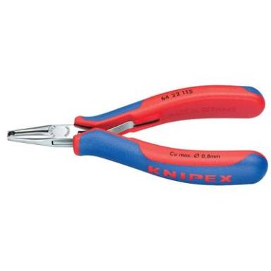 Elektronikai homlokcs&iacute;pőfog&oacute;, l&aacute;gy huzal max.: &Oslash; 0,8 mm, Knipex 64 22 115