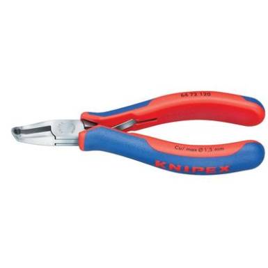 Elektronikai homlokcsípőfogó, lágy huzal max.: Ø 1,5 mm, Knipex 64 72 120 Elektronikai homlokcsípőfogó, lágy huzal max.: Ø 1,5 mm, Knipex 64 72 120