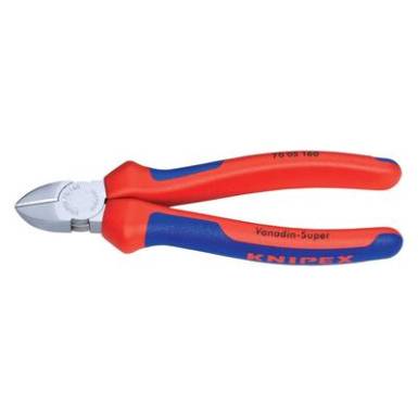 Oldalcs&iacute;pőfog&oacute;, l&aacute;gy/k&ouml;zepes/kem&eacute;ny huzal max.: &Oslash; 3/2,3/1,5 mm, Knipex 70 05 125