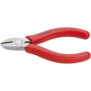 Oldalcsípőfogó, lágy/közepes/kemény huzal max.: Ø 3/2/1,2 mm, Knipex 70 11 110 Oldalcsípőfogó, lágy/közepes/kemény huzal max.: Ø 3/2/1,2 mm, Knipex 70 11 110