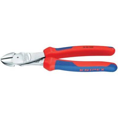 Erőkímélő oldalcsípőfogó, közepes/kemény/zongora huzal max.: Ø 3,4/2,5/2 mm, Knipex 74 05 160 Erőkímélő oldalcsípőfogó, közepes/kemény/zongora huzal max.: Ø 3,4/2,5/2 mm, Knipex 74 05 160