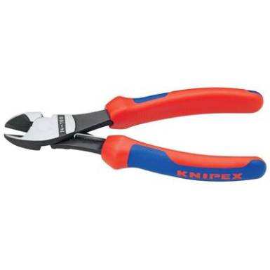 Erőkímélő oldalcsípőfogó, közepes/kemény/zongora huzal max.: Ø 3,8/2,7/2,2 mm, Knipex 74 12 180 Erőkímélő oldalcsípőfogó, közepes/kemény/zongora huzal max.: Ø 3,8/2,7/2,2 mm, Knipex 74 12 180