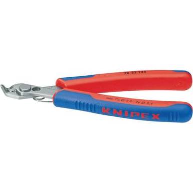 Elektronikai, finommechanikai hajlított fejű csípőfogó 125 mm Knipex Super-Knips 78 23 125 Elektronikai, finommechanikai hajlított fejű csípőfogó 125 mm Knipex Super-Knips 78 23 125