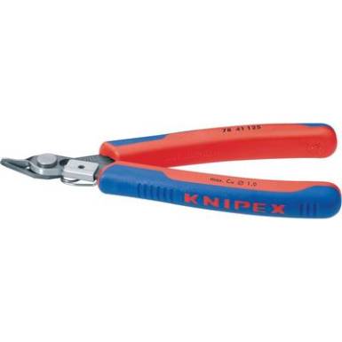 Electronic Super Knips, barnított, keskeny fej, lágy huzal max.: Ø 1 mm, Knipex 78 41 125 Electronic Super Knips, barnított, keskeny fej, lágy huzal max.: Ø 1 mm, Knipex 78 41 125