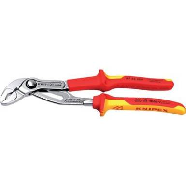 Knipex Cobra VDE Hightech vízpumpafogó 250 mm, karcsú, befogás: Ø 50 mm (2") 87 26 250 Knipex Cobra VDE Hightech vízpumpafogó 250 mm, karcsú, befogás: Ø 50 mm (2") 87 26 250