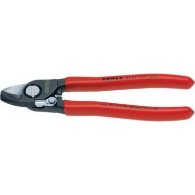 Kábelolló 165 mm, barnított, vágóérték: Ø 15 mm, Knipex 95 21 165 Kábelolló 165 mm, barnított, vágóérték: Ø 15 mm, Knipex 95 21 165