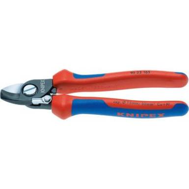 Kábelolló 165 mm, barnított, vágóérték: Ø 15 mm, Knipex 95 22 165 Kábelolló 165 mm, barnított, vágóérték: Ø 15 mm, Knipex 95 22 165