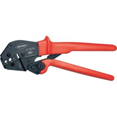 Krimpelő fog&oacute; k&eacute;tkezes kezel&eacute;sre is 250 mm, KOAX-, BNC-, TNC-&ouml;sszek&ouml;tő, Knipex 97 52 10