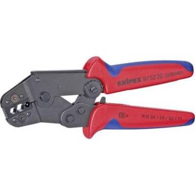 Krimpelő fogó 195 mm, rövid kiviteli alak, KOAX-, BNC-, TNC-dugaszoló csatlakozókhoz, Knipex 97 52 20 Krimpelő fogó 195 mm, rövid kiviteli alak, KOAX-, BNC-, TNC-dugaszoló csatlakozókhoz, Knipex 97 52 20
