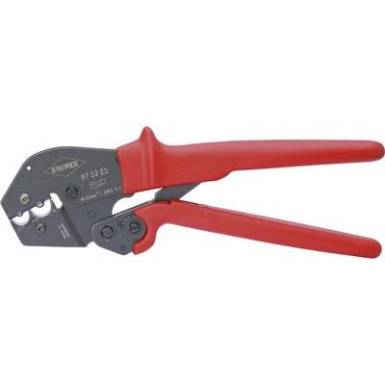 Krimpelő fogó kétkezes kezelésre is 250 mm, szigeteletlen kábelsaruk + dugaszoló csatlakozó, Knipex 97 52 23 Krimpelő fogó kétkezes kezelésre is 250 mm, szigeteletlen kábelsaruk + dugaszoló csatlakozó, Knipex 97 52 23