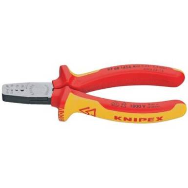 VDE krimpelő fogó érvéghüvelyekhez 145 mm, polírozott fej, Knipex 97 68 145 A VDE krimpelő fogó érvéghüvelyekhez 145 mm, polírozott fej, Knipex 97 68 145 A
