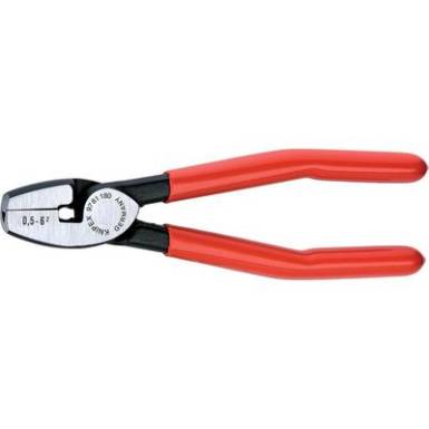 Krimpelő fogó érvéghüvelyekhez elülső bevezetéssel 180 mm, polírozott fej, Knipex 97 81 180 Krimpelő fogó érvéghüvelyekhez elülső bevezetéssel 180 mm, polírozott fej, Knipex 97 81 180