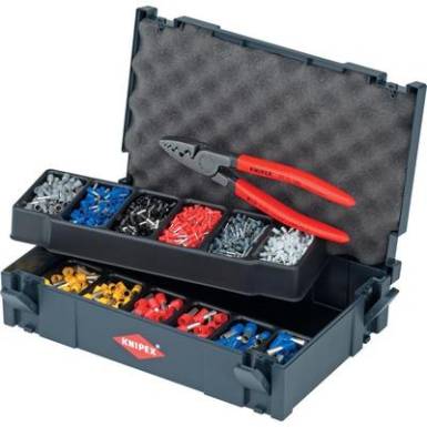 Krimpelőkészlet érvéghüvelyekhez 97 71 180 érvéghüvelyfogóval, Knipex 97 90 06 Krimpelőkészlet érvéghüvelyekhez 97 71 180 érvéghüvelyfogóval, Knipex 97 90 06