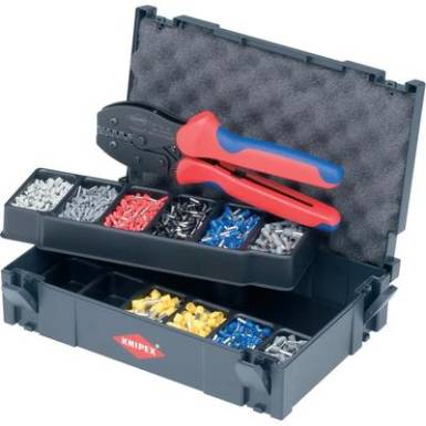 Krimpelőkészlet érvéghüvelyekhez 97 53 08 érvéghüvelyfogóval, Knipex 97 90 23 Krimpelőkészlet érvéghüvelyekhez 97 53 08 érvéghüvelyfogóval, Knipex 97 90 23