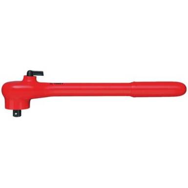 Szigetelt, &aacute;tkapcsol&oacute; racsnis kar 265 mm, 12,5 mm (1/2"), Knipex 98 41