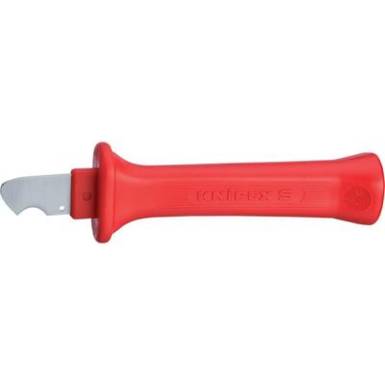 VDE kábelcsupaszító kés 165 mm, kör keresztmetszetű kábelekhez, Knipex 98 53 03 VDE kábelcsupaszító kés 165 mm, kör keresztmetszetű kábelekhez, Knipex 98 53 03