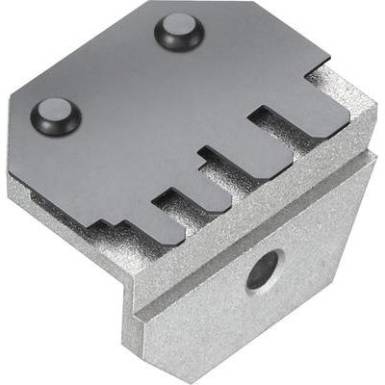 Pozícionálás segítő a szigeteletlen, nyitott lapos csatlakozók (2,8 + 4,8 mm) krimpelő betétjéhez Pozícionálás segítő a szigeteletlen, nyitott lapos csatlakozók (2,8 + 4,8 mm) krimpelő betétjéhez