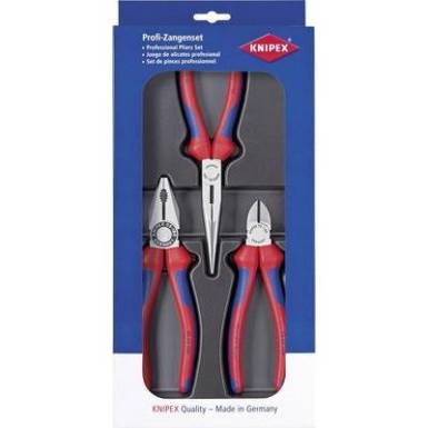 Fogókészlet, 3 részes, Knipex 00 20 11 Fogókészlet, 3 részes, Knipex 00 20 11