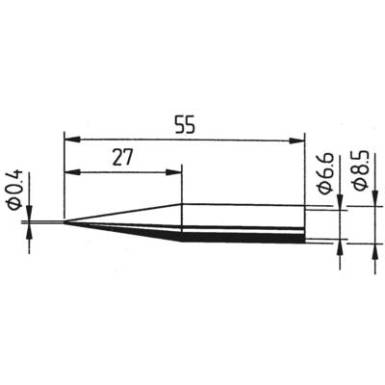 Ersa 842 pákahegy, forrasztóhegy 842 UD ceruza formájú hegy 0.4 mm Ersa 842 pákahegy, forrasztóhegy 842 UD ceruza formájú hegy 0.4 mm