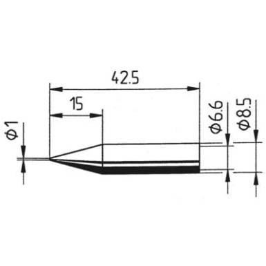 Ersa 842 pákahegy, forrasztóhegy 842 BD ceruza formájú hegy 1.0 mm Ersa 842 pákahegy, forrasztóhegy 842 BD ceruza formájú hegy 1.0 mm