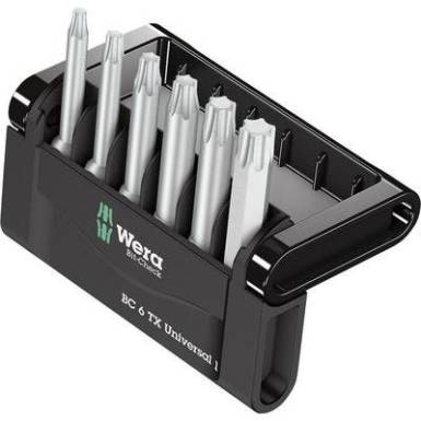 Edzett, ötvözött szerszámacél 6 részes Torx BIT készlet, Wera 867/4 Z Mini-Check TX 05056472001 Edzett, ötvözött szerszámacél 6 részes Torx BIT készlet, Wera 867/4 Z Mini-Check TX 05056472001