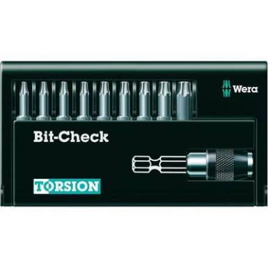 Edzett, ötvözött szerszámacél 10 részes Torx BIT készlet Wera 8167-9 TORX®/TZ Bit-Check 05056164001 Edzett, ötvözött szerszámacél 10 részes Torx BIT készlet Wera 8167-9 TORX®/TZ Bit-Check 05056164001