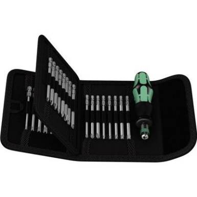Cserélhető szárú BIT csavarhúzó készlet 1/4" (6.3 mm) Wera KK 62 Cserélhető szárú BIT csavarhúzó készlet 1/4" (6.3 mm) Wera KK 62