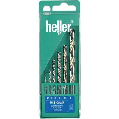 HSS Kobalt nemesacél fémfúró készlet 6 részes Heller HSS Kobalt nemesacél fémfúró készlet 6 részes Heller