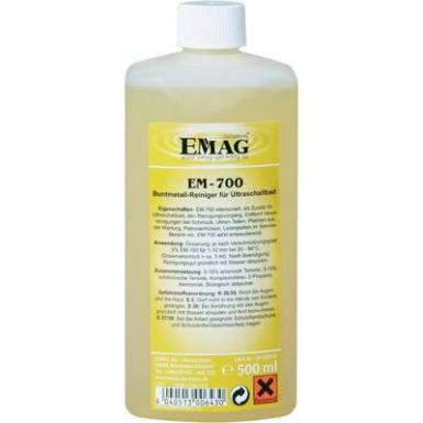 Ultrahangos tisztító folyadék, oxidáció mentesítő anyag színesfémekhez, 0,5 l, Emag EM700 16016 Ultrahangos tisztító folyadék, oxidáció mentesítő anyag színesfémekhez, 0,5 l, Emag EM700 16016