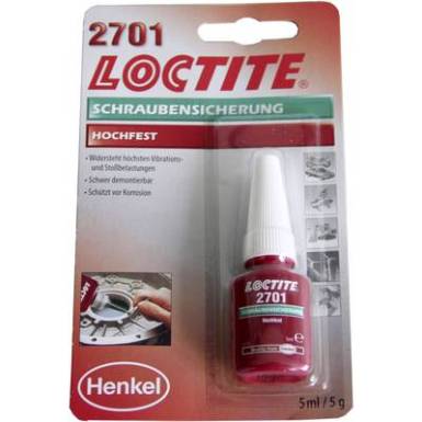 Csavarr&ouml;gz&iacute;tő, menetragaszt&oacute;, nagy szil&aacute;rds&aacute;g&uacute; 5ml LOCTITE&reg; 2701 195911