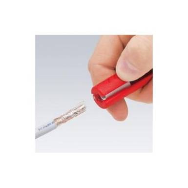 Szigetel&eacute;s-elt&aacute;vol&iacute;t&oacute; szersz&aacute;m koaxi&aacute;lis k&aacute;belekhez 100 mm, &Oslash; 4,8-7,5 mm, Knipex 16 60 100 SB