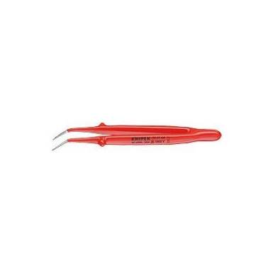 Precíziós szigetelt csipesz, finoman fogazott, 150 mm, hajlított 45°, Knipex 92 37 64 Precíziós szigetelt csipesz, finoman fogazott, 150 mm, hajlított 45°, Knipex 92 37 64