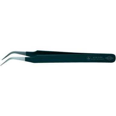 ESD precíziós csipesz 120 mm, hajlított 45°, Knipex 92 38 75 ESD ESD precíziós csipesz 120 mm, hajlított 45°, Knipex 92 38 75 ESD