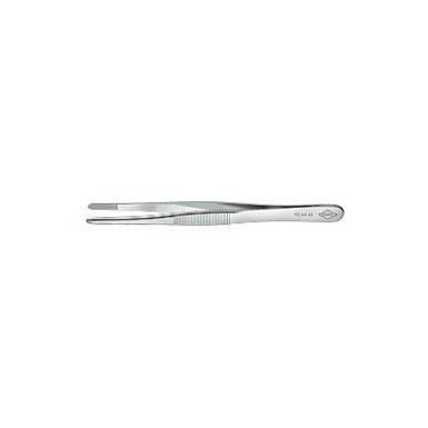 Precíziós csipesz tompa heggyel, finoman fogazott, 120 mm, egyenes, Knipex 92 64 43 Precíziós csipesz tompa heggyel, finoman fogazott, 120 mm, egyenes, Knipex 92 64 43