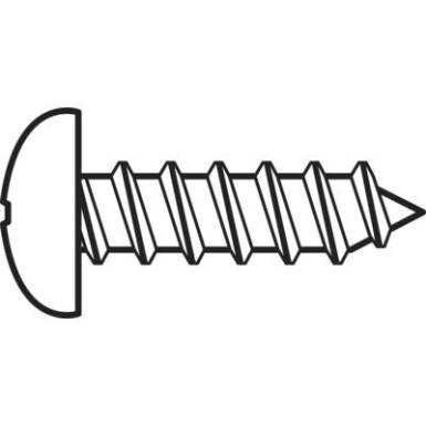 TOOLCRAFT lencsefejű lemezcsavar, DIN 7981, 2,2 x 9,5 mm 100 db TOOLCRAFT lencsefejű lemezcsavar, DIN 7981, 2,2 x 9,5 mm 100 db