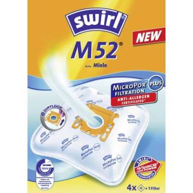 Porszívó zsák Swirl M52 MicroPor 4 db Porszívó zsák Swirl M52 MicroPor 4 db
