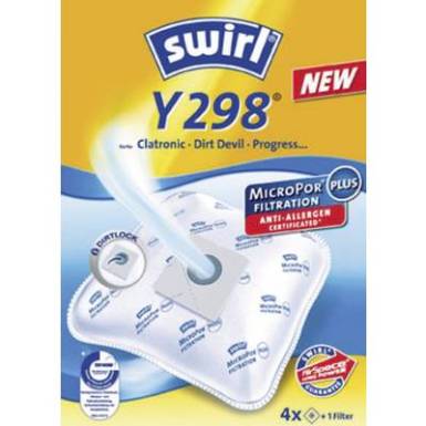 Porszívó zsák Swirl Y298 MicroPor 4 db Porszívó zsák Swirl Y298 MicroPor 4 db