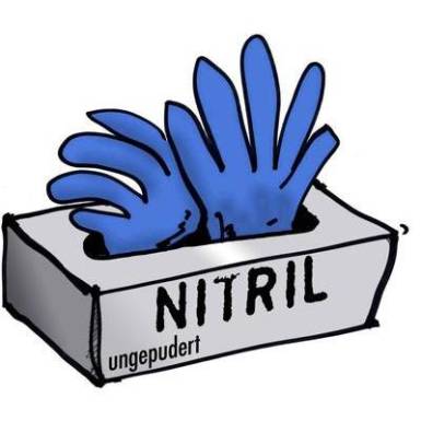 Egyszer használatos védőkesztyű, nitril,kék, 100 db, méret: L Egyszer használatos védőkesztyű, nitril,kék, 100 db, méret: L