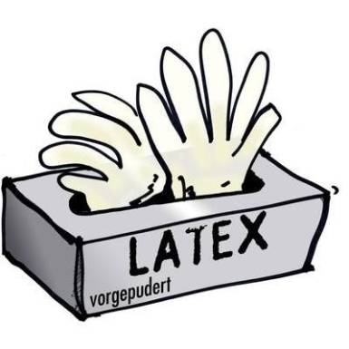 Egyszer használatos védőkesztyű, latex, púderozott belső, 100 db, méret:M Egyszer használatos védőkesztyű, latex, púderozott belső, 100 db, méret:M