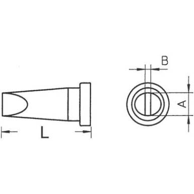 Weller LT-H rövid, kétoldalt csapott, véső formájú pákahegy, forrasztóhegy 0.8 mm Weller LT-H rövid, kétoldalt csapott, véső formájú pákahegy, forrasztóhegy 0.8 mm
