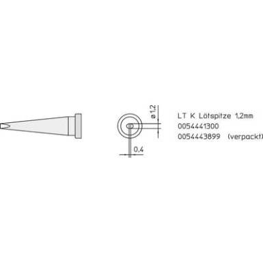 Weller LT-K hosszú, kétoldalt csapott, véső formájú pákahegy, forrasztóhegy 1.2 mm Weller LT-K hosszú, kétoldalt csapott, véső formájú pákahegy, forrasztóhegy 1.2 mm