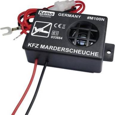 Ultrahangos nyestriasztó és menyétriasztó autóhoz, 12V, KEMO M100N Ultrahangos nyestriasztó és menyétriasztó autóhoz, 12V, KEMO M100N