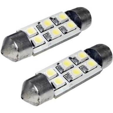 SMD LED-es szoffita izzó 6LED-es fehér 10 mm x 41 mm Eufab SMD LED-es szoffita izzó 6LED-es fehér 10 mm x 41 mm Eufab
